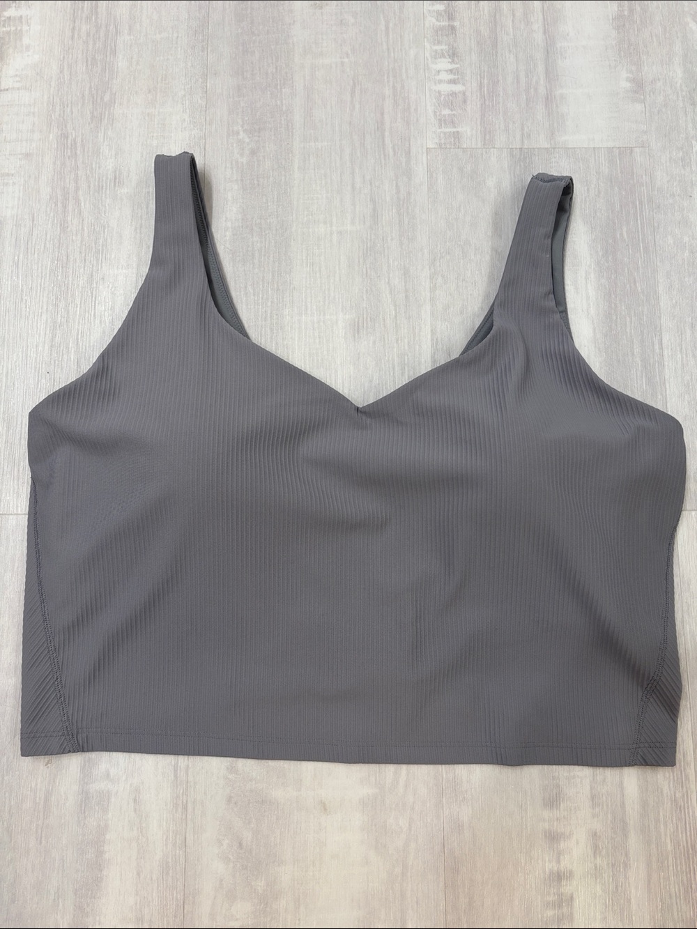 Old Navy Ribbed Seamless Bralette — Charcoal Gray 2X